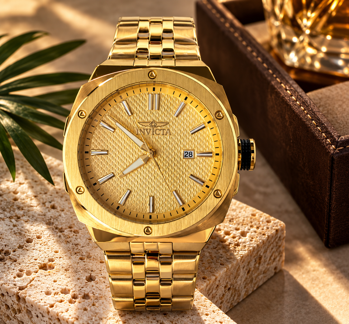 Invicta Sea Vulture Voran 50148 men's gold watch, 44mm