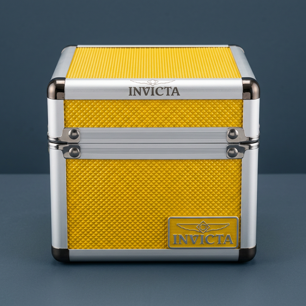 Invicta 1-Slot Aluminum Watch Box – Yellow | IPM545-YEL