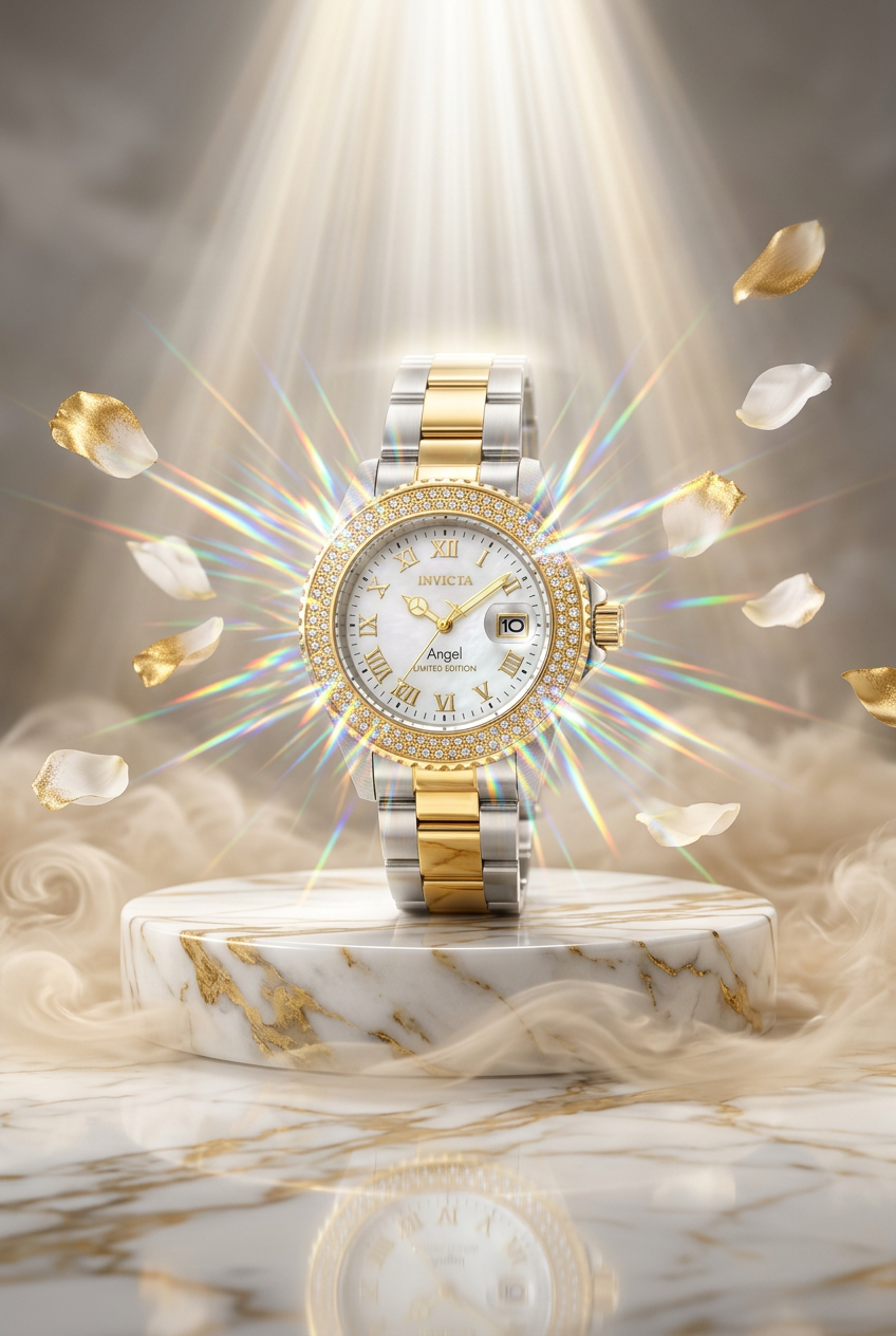 Invicta Women's Angel Limited Edition 24616 Crystal Bezel Two-Tone Quartz Watch