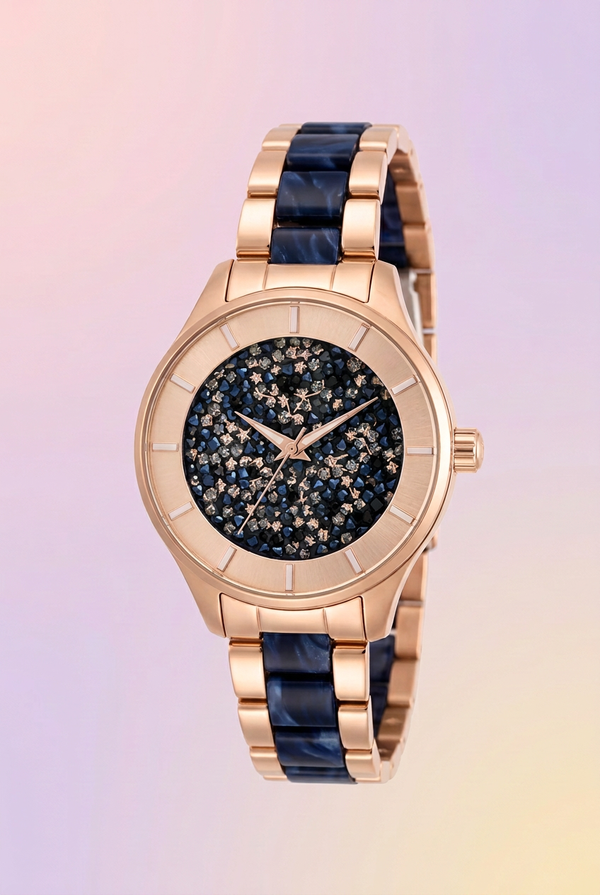 Invicta Angel Lumisara Women's Watch 40mm Rose Gold & Blue