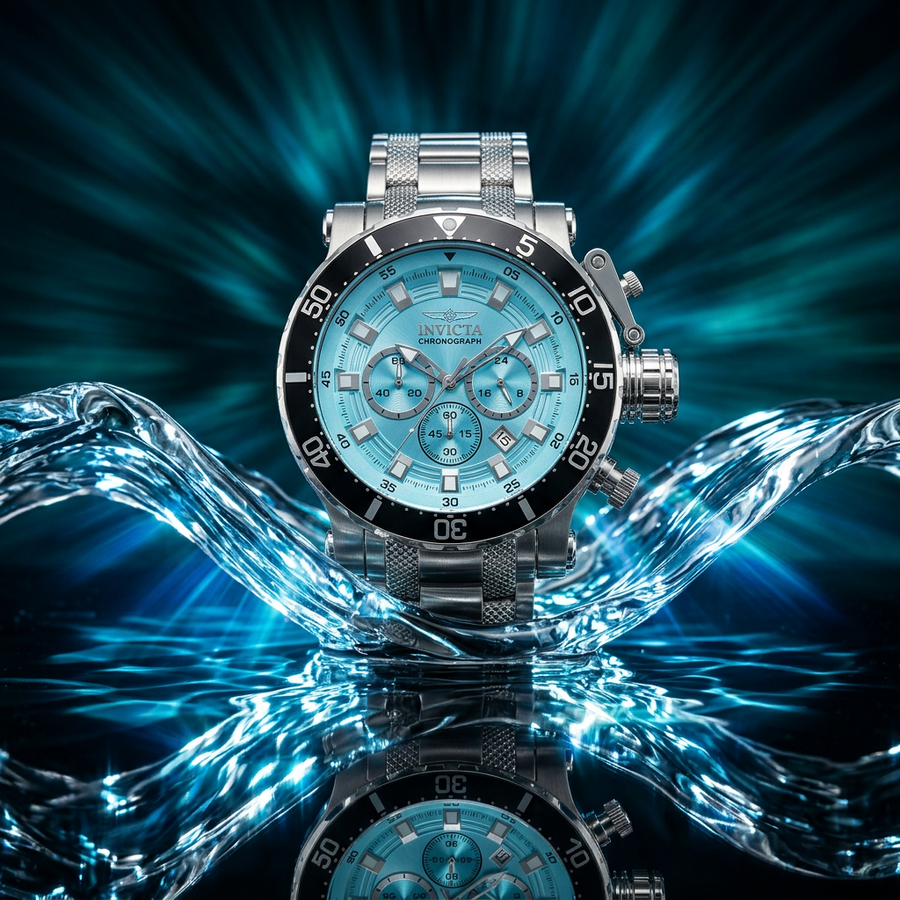 Invicta Coalition Forces Night Hawk 52mm – Ice Blue Chronograph Quartz #49091