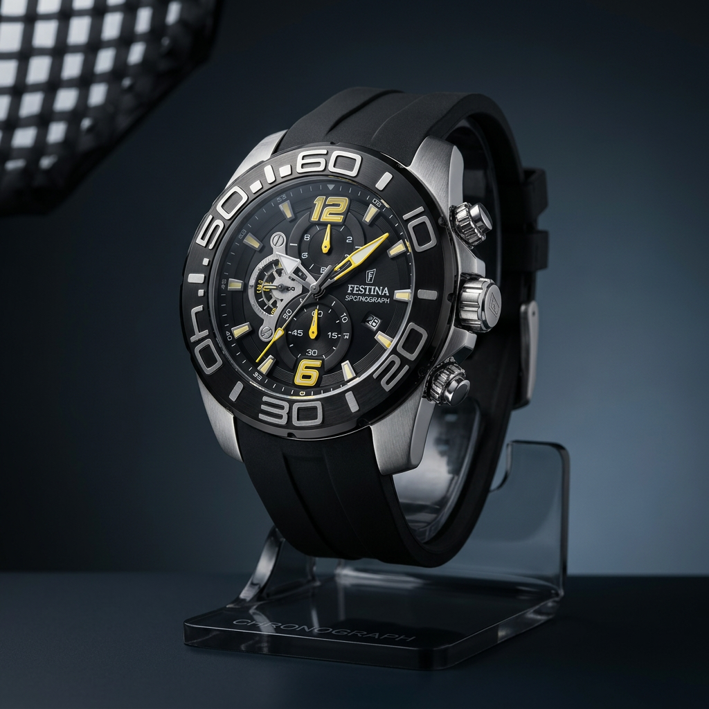 Invicta Pro Diver Dynestance 22809 50mm Black Chronograph Watch