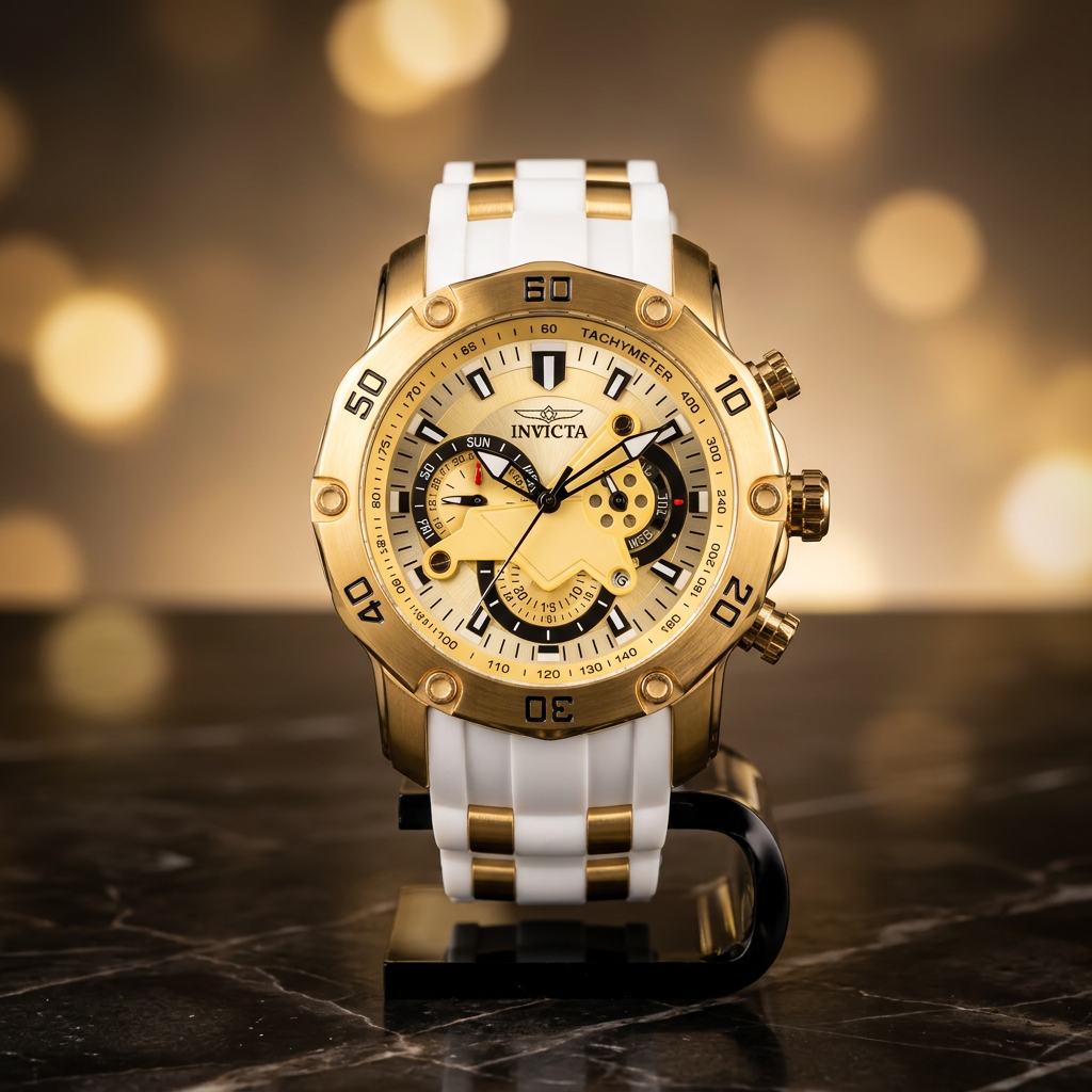 Invicta Pro Diver 23424 50mm Gold-Tone Chronograph Watch