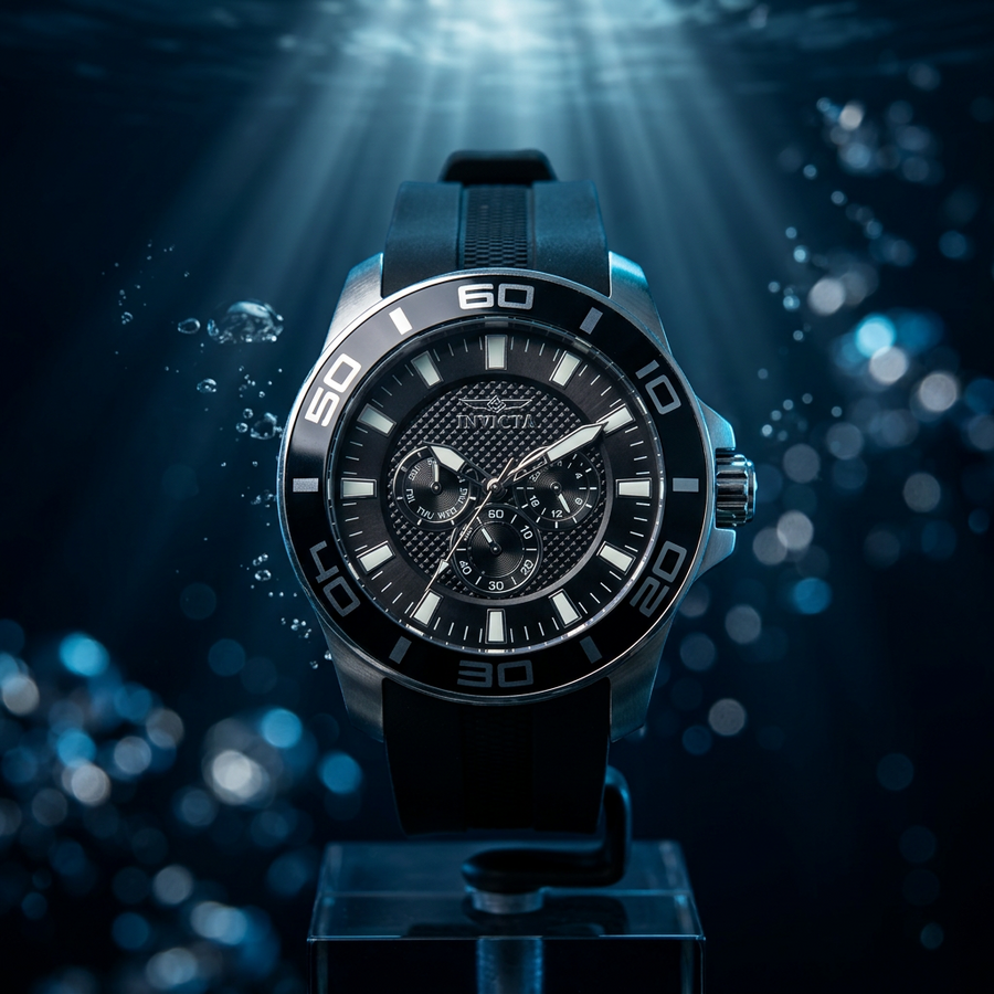 Invicta Pro Diver 28000 50mm Black Textured Dial Quartz Watch