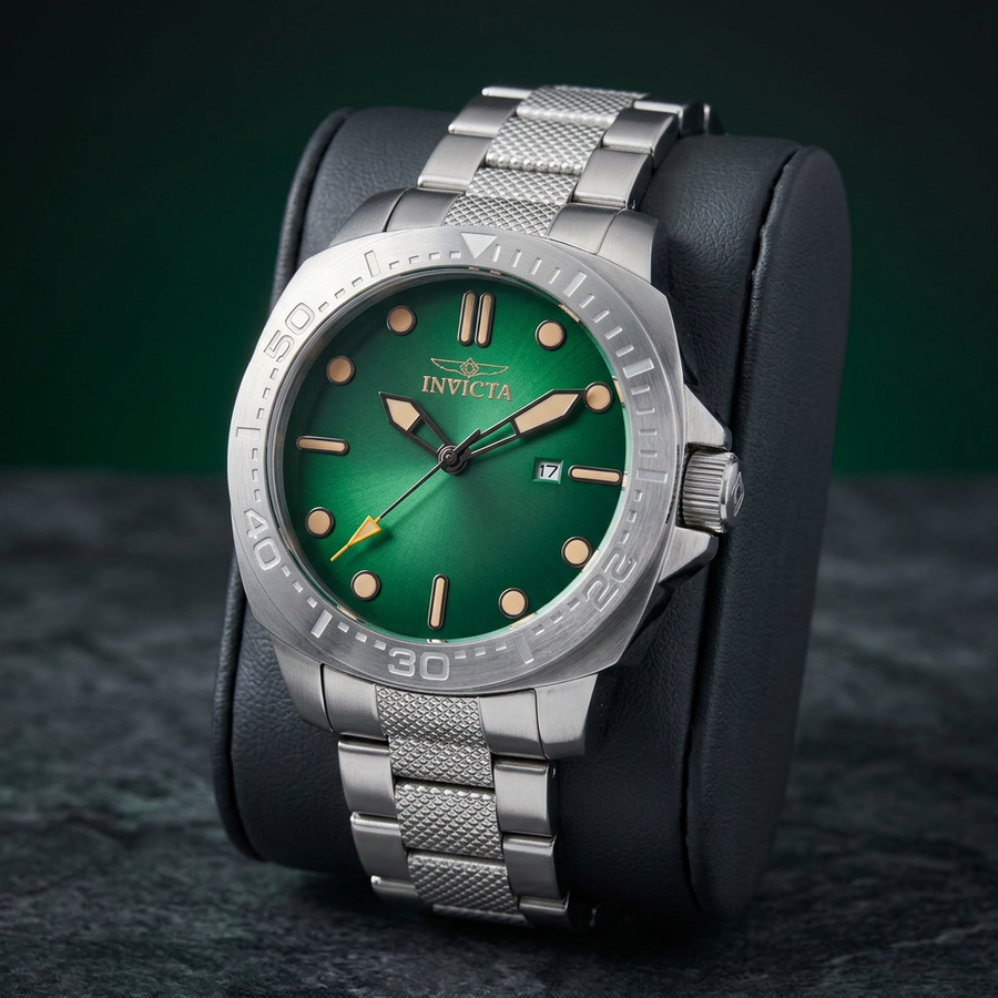 Invicta Speedway 49100 Men's Green Dial Stainless Steel Watch – 46mm