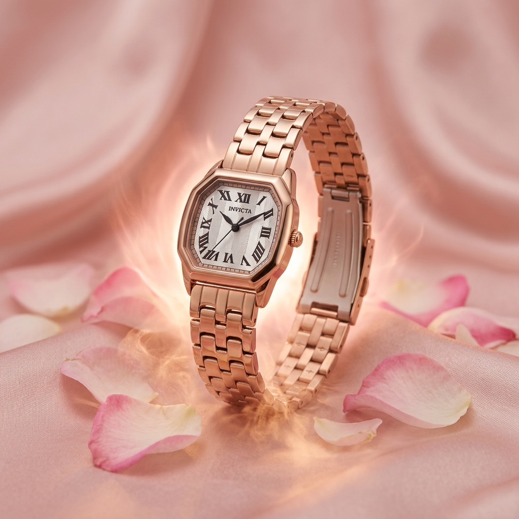Invicta Wildflower 27mm – Rose Gold Octagonal Quartz #48960