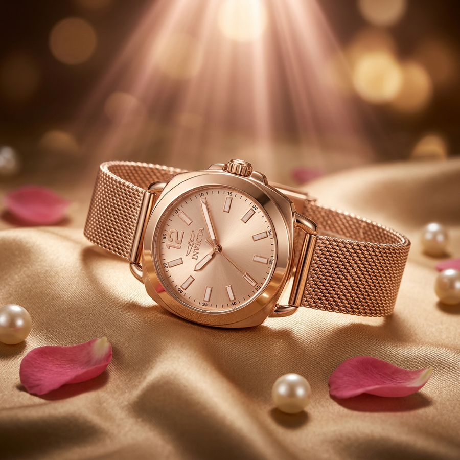 Invicta Wildflower Aria 32mm – Rose Gold Sunray Mesh Quartz #48917