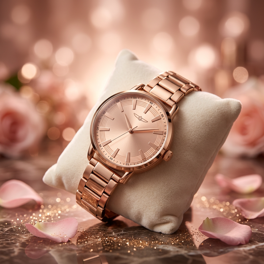 Invicta Wildflower Luvia 38mm – Rose Gold Sunray Flame Fusion Quartz #48330
