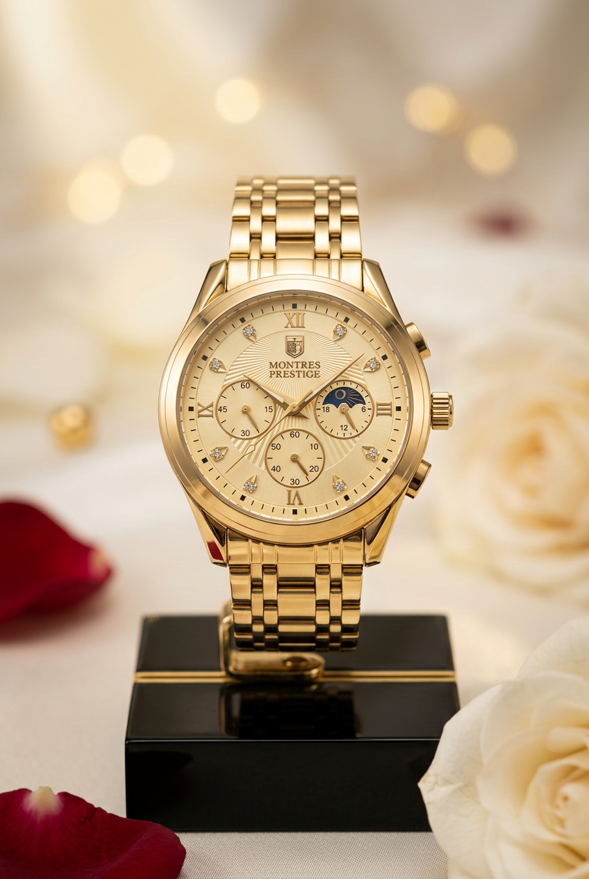 Montres Prestige MPW-0061 Moon Phase Chronograph