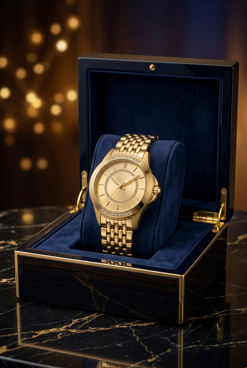 Montres Prestige x Invicta MPW-0215 Women's 27mm Gold Quartz Watch