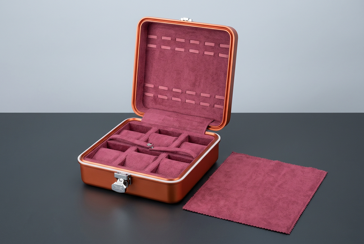 Invicta 6-Slot Aluminum Watch Box – Metallic Red | IPM559X-RED